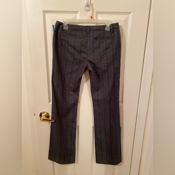 Green pinstripe pants - low rise - Picture 2 of 2